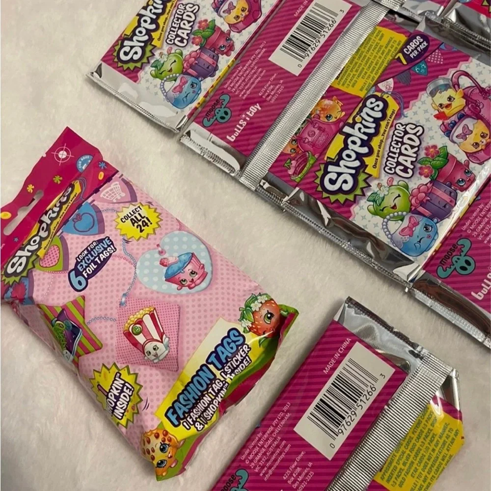 Shopkins Collector Cards with Fashion Tags 10 packs of Collector Cards